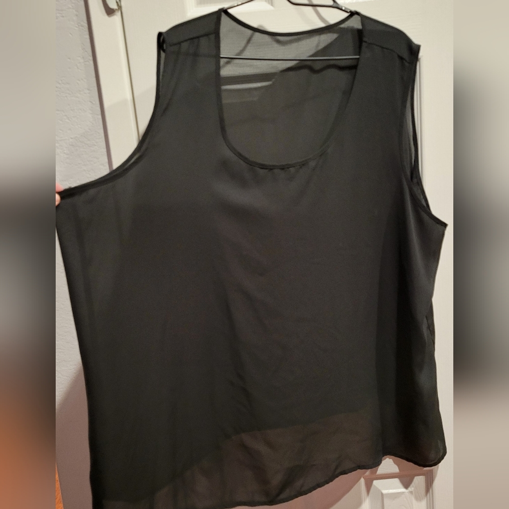 Black polyester sheer